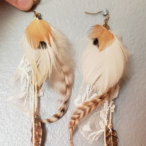 Feather Dangle Earrings